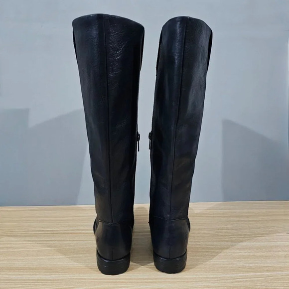 Born Shaunie Knee High Boot Womens 6 Extended Calf Black Leather Tall Fall NEW - Picture 7 of 13